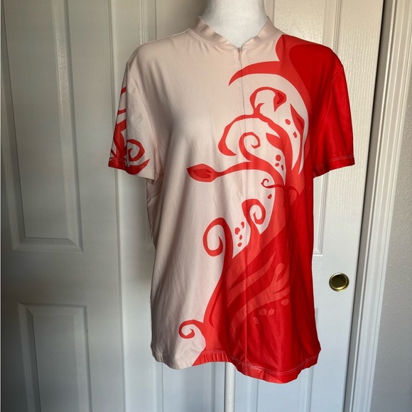 Novara Orange and White Women's Cycling Jersey - Picture 1 of 6